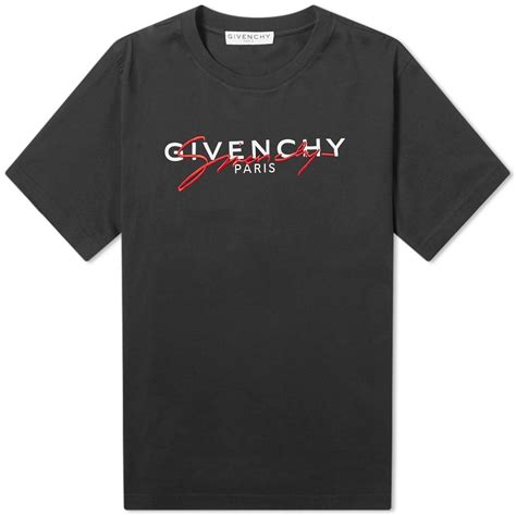 givenchy t shirt black red|black and white givenchy shirt.